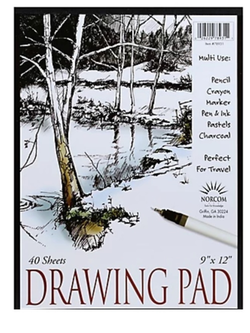 Norcom Drawing Pad 9"x12"